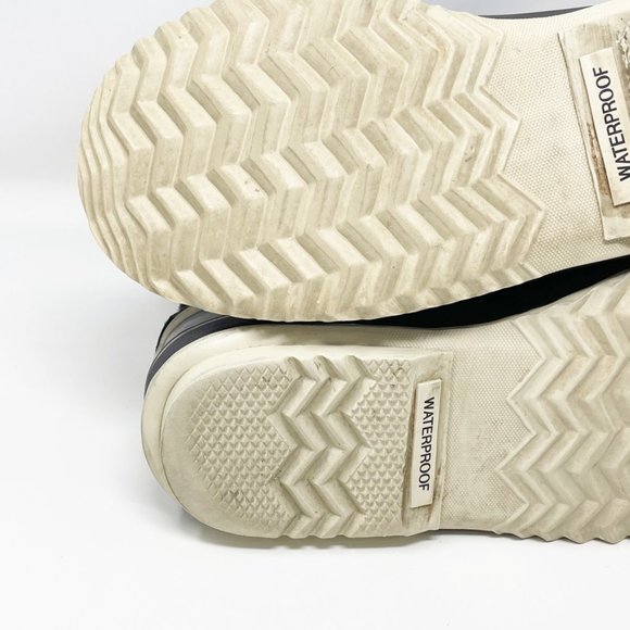 Sorel Womens Joan of Arctic Black Leather Lace up Rubber Bottom Boots Size 9 - Picture 10 of 13